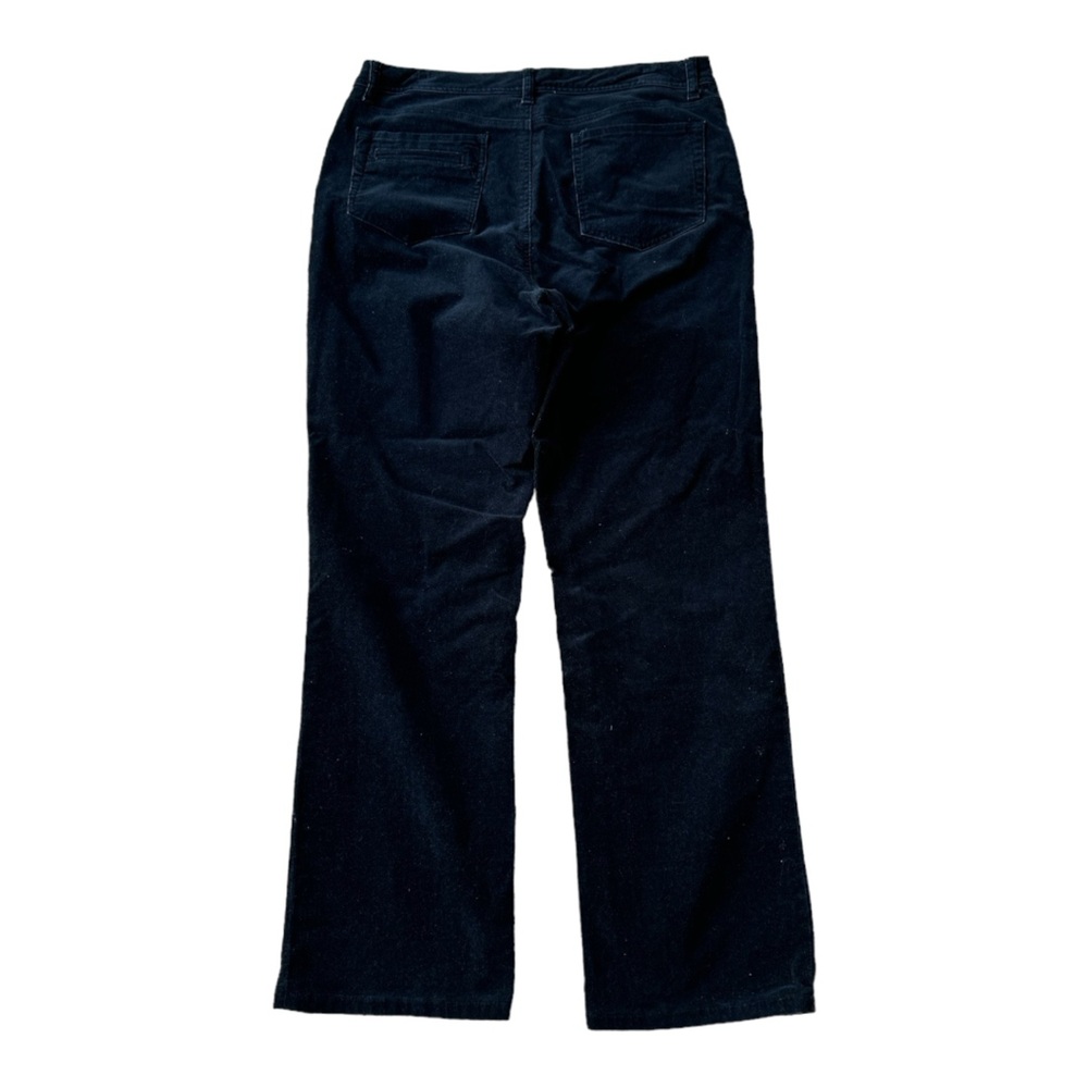 Chico’s Black Corduroy‎ Straight Leg Pants.  Women’s Size 2 Regular (12). - Picture 3 of 4